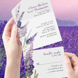 Casamento de Flores Botânicas lavandas