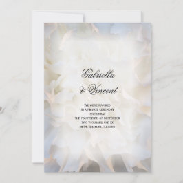 Casamento de Flores Brancas / Anúncio de Elopement