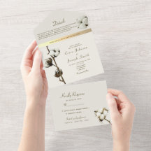 Casamento de Flores de Algodão