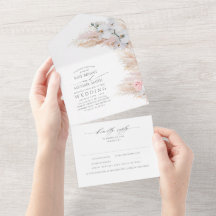 Casamento de Flores Rosa e Pampas