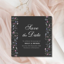 Casamento de Flores Selvagem Guardar a Data WF1