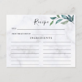 Casamento de flores selvagens, Cartão de Receita d