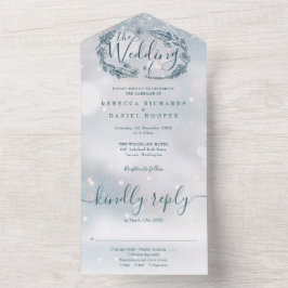 Casamento de Folhagem Boêmia com Floco de Neve de