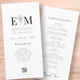 Casamento de Folhagem Chic Minimalista Moderna