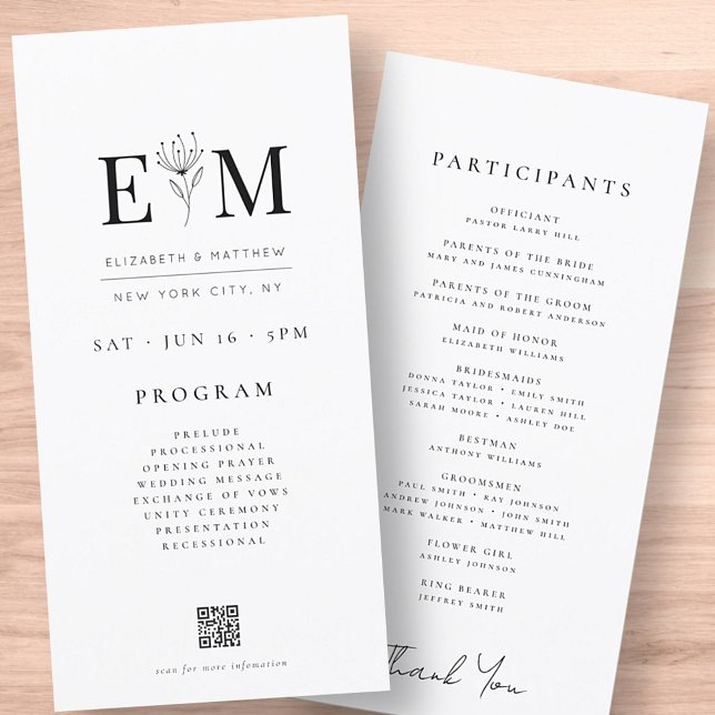 Casamento de Folhagem Chic Minimalista Moderna (Criador carregado)