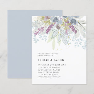 Casamento de Folhagem de Cor Azul com Derragem de 