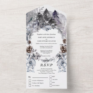 Casamento de folhagem de cor azul-escura
