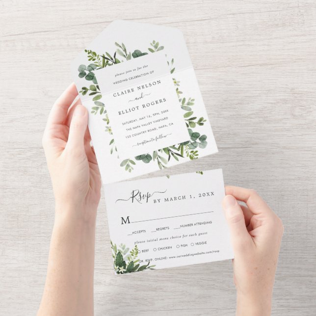 Casamento de Folhagem Verde Eucalyptus (Tearaway)