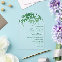 Casamento de Folhas Botânicas Rusticas