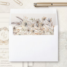 Casamento de Folhas Florais Elegante