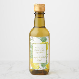 Casamento de folhas verdes de limões amarelos mode