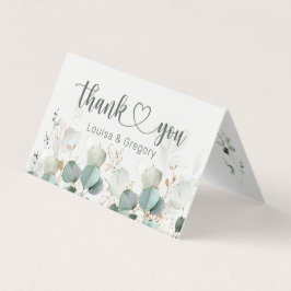 Casamento de Foliage Eucalyptus Obrigado Cartão Do