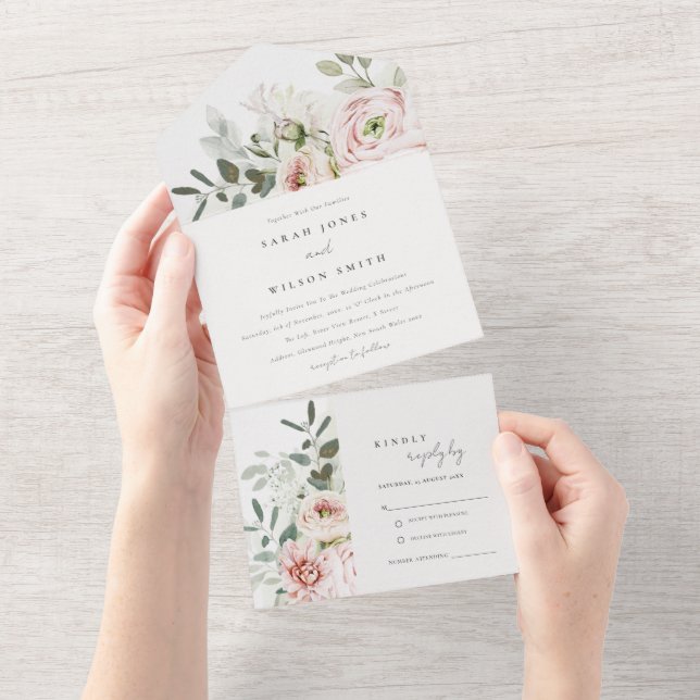 Casamento de Foliage Eucalyptus, Peonies Rosa Suav (Tearaway)