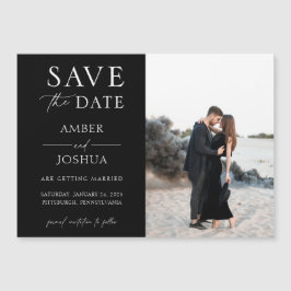 Casamento de Foto Clássico Elegante Salve o Magnet
