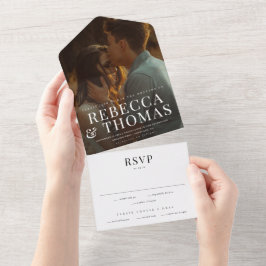 Casamento de Foto com Sobreposição de Tipo Moderno