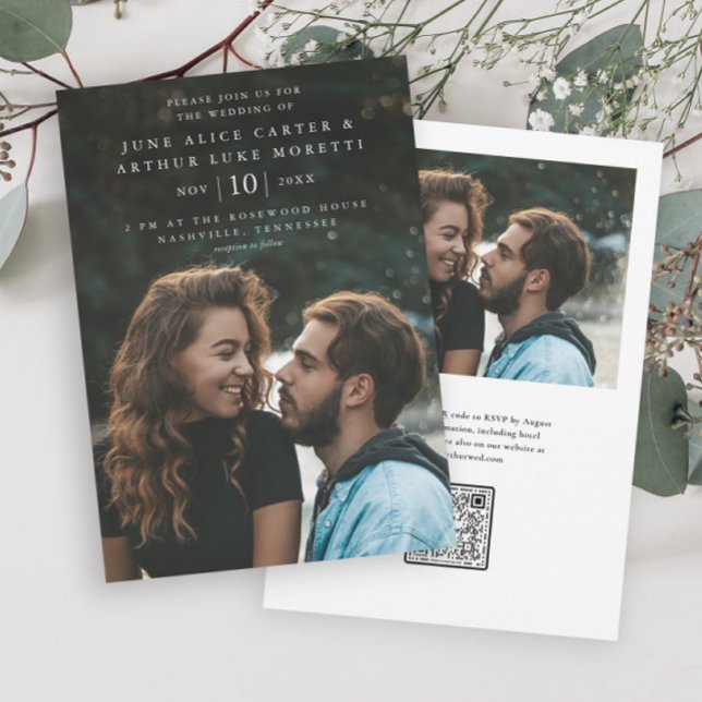 Casamento de Foto de Orçamento Simples Elegante Sa (Criador carregado)