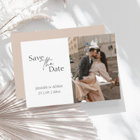 Casamento de Foto do Script de Blush Moderno Salve