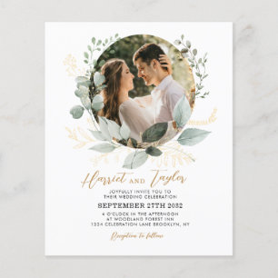 Casamento de Foto Eucalipto Dourado e Verdejante O