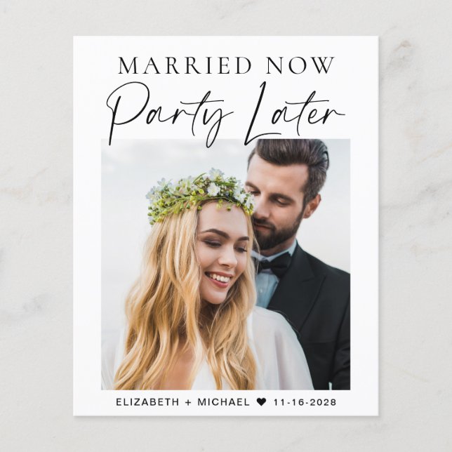 Casamento de Foto Mais Tarde do Partido do Orçamen (Frente)