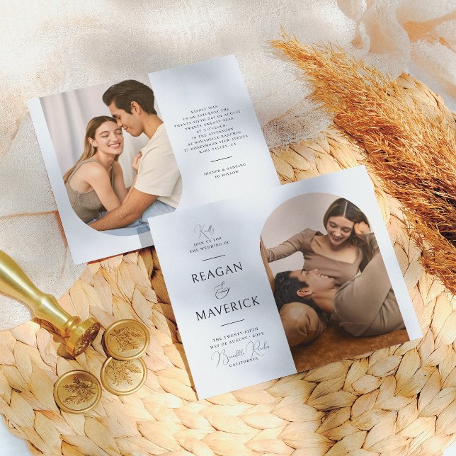 Casamento de Foto Minimalista do Arch Elegante de  (Criador carregado)