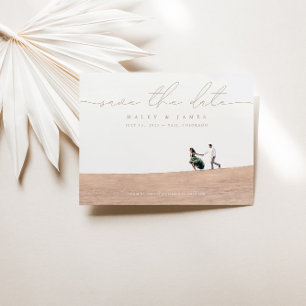 Casamento de Foto Minimalista Moderno Salve O Cart