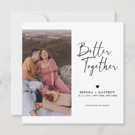 Casamento de Foto Mínimo Moderno Salve A Data