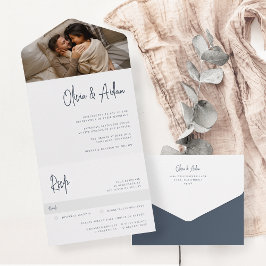 Casamento de Fotografia com Script Manuscrito de M
