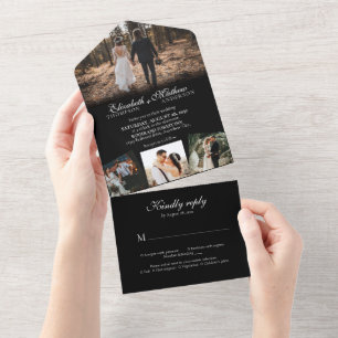Casamento de Fotografia da Caligrafia Branca Elega