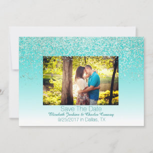 Casamento De Fotografia Da Glittery Salve O Cartão