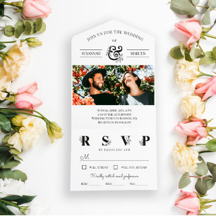 Casamento de Fotografia de Ampersand Floral Branco