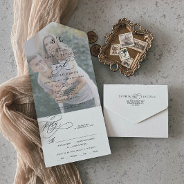 Casamento de Fotografia do Monograma da Caligrafia