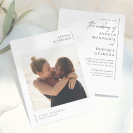 Casamento de Fotografia Elegante Mínima de Orçamen