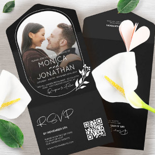 Casamento de Fotografias com Script Branco e Preto