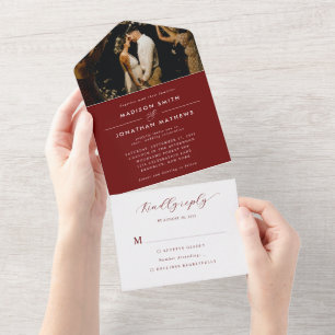 Casamento de Fotografias da Moderna Elegante Burgu