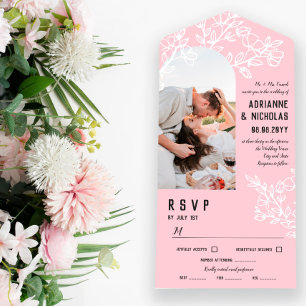 Casamento de Fotografias de Branques Brancos Rosa