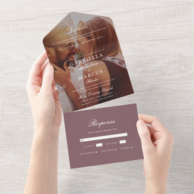Casamento de Fotografias de Chiclete Mudado Modern (Aba destacável)