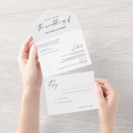 Casamento de Fotografias de Script de Caligrafia M
