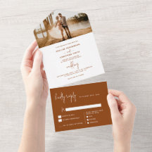 Casamento de Fotografias de Terracotta Clássica Mo