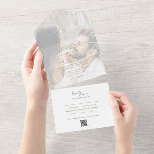 Casamento de Fotografias do Casal de Texto Dourado