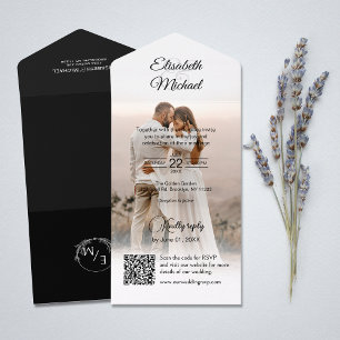 Casamento de Fotografias do Código QR Branco e Pre
