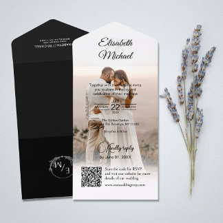 Casamento de Fotografias do Código QR Branco e Pre