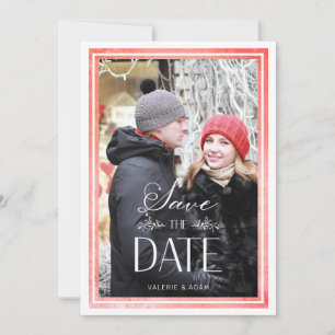 Casamento de Fotografias Elegante Clássico Vermelh