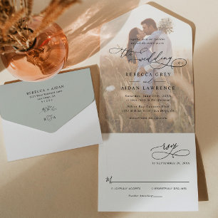 Casamento de Fotografias Modernas Rustic Sage Gree