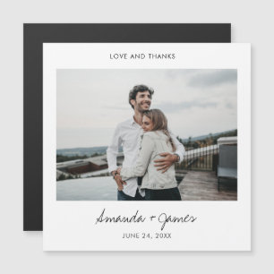 Casamento de Fotografias Personalizado Obrigado Ma