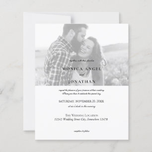 Casamento de Fotografias Pretas e Brancas Elegante