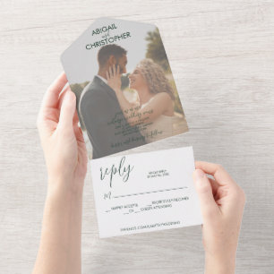Casamento de Fotografias Romântica Emerald Green
