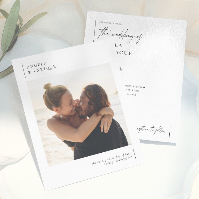 Casamento de Fotografias Românticas Modernas e Min (Criador carregado)