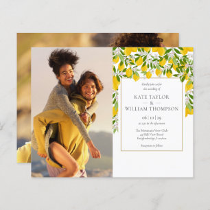 Casamento de fotos com limões floridos