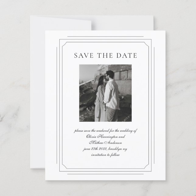 Casamento de Fotos de Quadros Geométricos de Scrip (Frente)