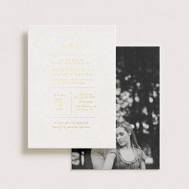 Casamento de Fotos Minimalista Dourado